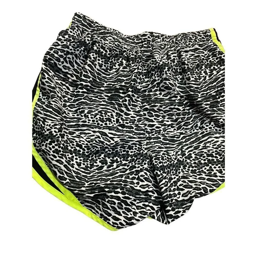 Nike Dri‎ fit Leopard animal print Running activewear Shorts sz XS